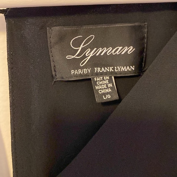 Frank Lyman little black dress size L - Picture 4 of 6